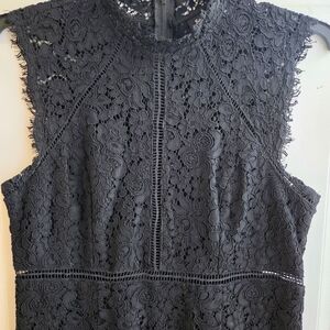 Bardot Black Lace Midi Dress